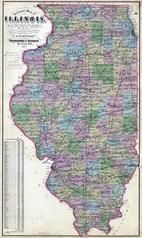 Illinois State Map, Stephenson County 1871